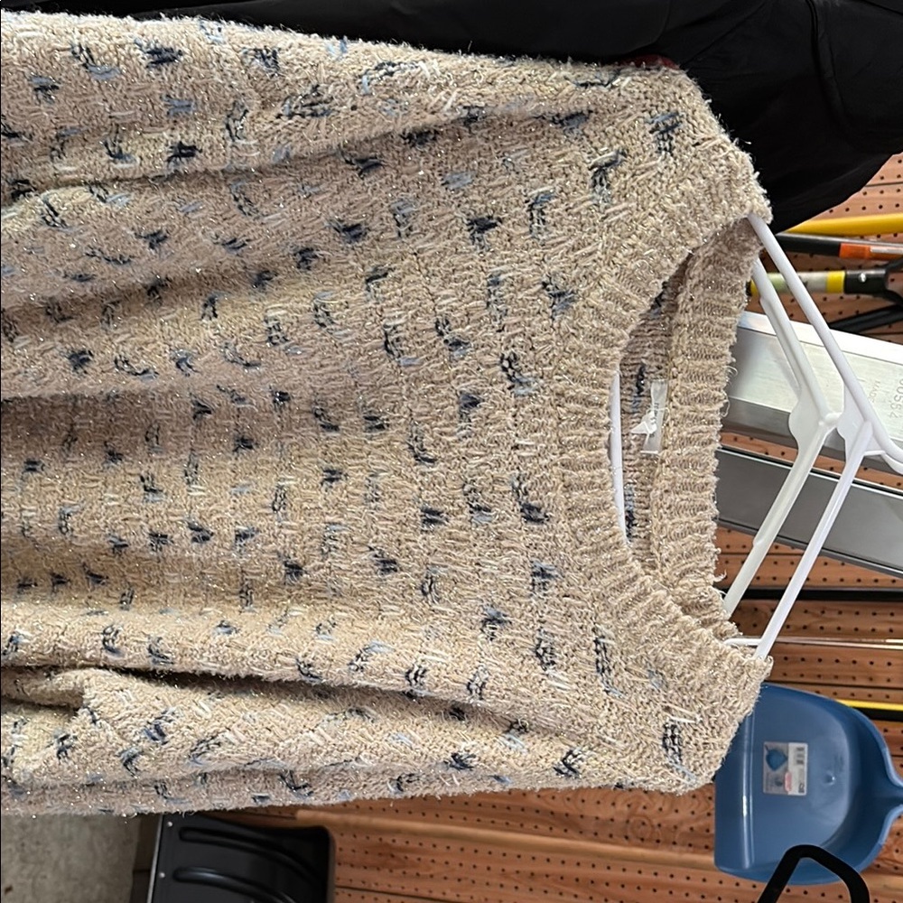 Maurices Beige and Gold Knit Sweater
